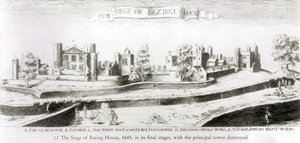Obležení Basing House, 1645 od Wenceslaus Hollar