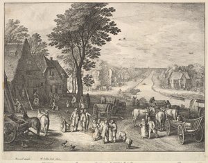 Přímý kanál, 1650. od Wenceslaus Hollar