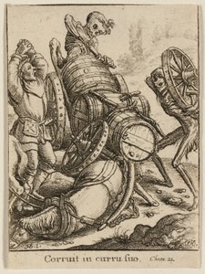 Vůz a smrt od Wenceslaus Hollar