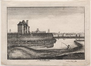 The Waterhouse, 1665. od Wenceslaus Hollar