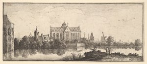 Kostel u vody, 1625-77. od Wenceslaus Hollar