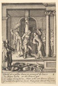 Bičování, 1625-77. od Wenceslaus Hollar