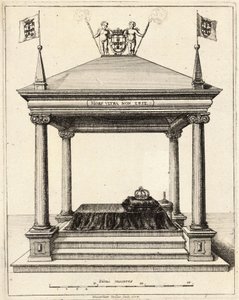 Hrobka prince Theodosia de Bragança stát 2 od Wenceslaus Hollar