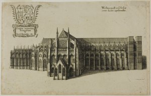 Pohled ze severního Westminsterského kostela od Wenceslaus Hollar