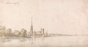 Pohled na Eltville na Rýně od Wenceslaus Hollar