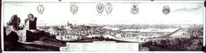 Pohled na Prahu, 1649 od Wenceslaus Hollar