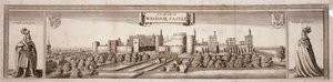 Pohled na jižní stranu hradu Windsor, Berkshire, c1660 od Wenceslaus Hollar