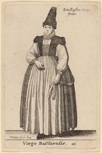 Panna Basilejská od Wenceslaus Hollar