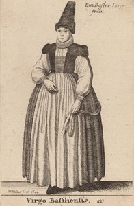 Panna Basila, 1644 od Wenceslaus Hollar