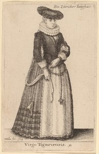 Panna z Tiguriensis od Wenceslaus Hollar