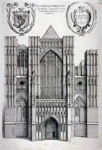 Westminsterské opatství, Londýn, c1650 od Wenceslaus Hollar