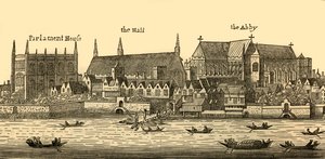 Westminster v roce 1640, 1881. od Wenceslaus Hollar