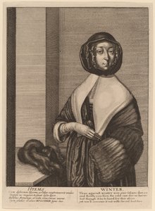 Zima od Wenceslaus Hollar