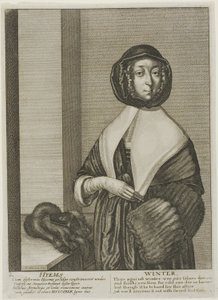 Zima od Wenceslaus Hollar