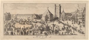 Zima: Parade Ground od Wenceslaus Hollar
