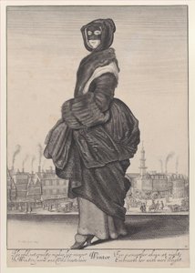 Zima, z The Seasons, 1643-44., 1643-44. od Wenceslaus Hollar
