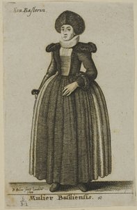 Žena z Basileje od Wenceslaus Hollar