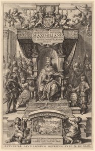 Titulní strana k "Filozofie vesmíru" od Wenceslaus Hollar after Abraham van Diepenbeeck