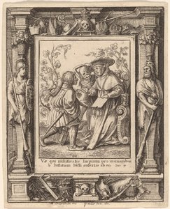 Kardinál od Wenceslaus Hollar after Hans Holbein the Younger after Abraham van Diepenbeeck