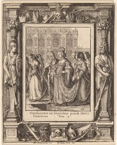Císařovna od Wenceslaus Hollar after Hans Holbein the Younger after Abraham van Diepenbeeck