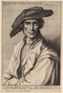 Hans von Zurch, zlatník od Wenceslaus Hollar after Hans Holbein the Younger