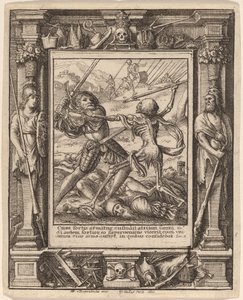 Rytíř od Wenceslaus Hollar after Hans Holbein the Younger after Abraham van Diepenbeeck