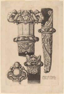 Ozdoba pro dýku a pochvu od Wenceslaus Hollar after Hans Holbein the Younger
