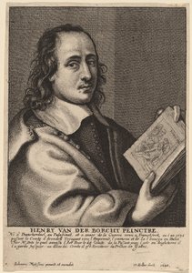 Henry van der Borcht, malíř od Wenceslaus Hollar after Joannes Meyssens
