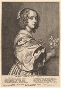Margaret Lemonová od Wenceslaus Hollar after Sir Anthony van Dyck