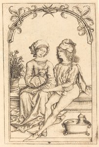 Milenci od Wenzel von Olmutz after Master of the Housebook