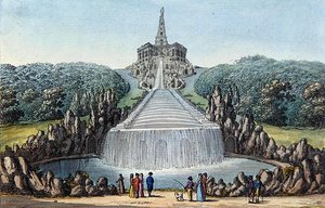 The Cascades (ručně kolorovaný lept) od Werner Kobold