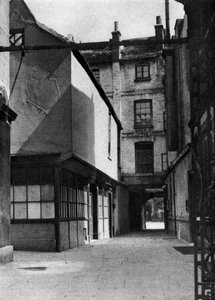 Calvertovy budovy s nádvořím typickým pro starou Borough High Street, Londýn, 1926-1927.