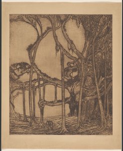 Starý waringin (původní název na objektu) od Wijnand Otto Jan Nieuwenkamp (signed by artist)