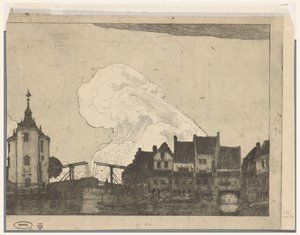Přístav v Enkhuizenu (původní název) od Wijnand Otto Jan Nieuwenkamp (signed by artist)