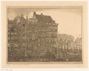 Domy na Prins Hendrikkade v Amsterdamu Prins Hendrikkade (původní název) od Wijnand Otto Jan Nieuwenkamp (signed by artist)