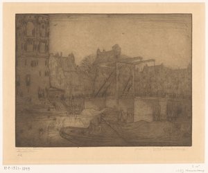 Montelbaanstoren, Amsterdam (původní název) od Wijnand Otto Jan Nieuwenkamp (signed by artist)