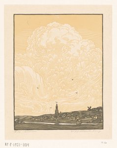 Rhenen (původní název na objektu) od Wijnand Otto Jan Nieuwenkamp (signed by artist)