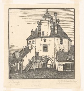 Rybářský přístav v Harderwijku Het Vischpoortje, Harderwijk (původní název)