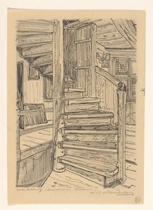 Točité schodiště v muzeu Westfries v Hoornu od Wijnand Otto Jan Nieuwenkamp (signed by artist)