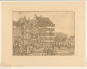 Domy na Prins Hendrikkade v Amsterdamu Prins Hendrikkade (původní název) od Wijnand Otto Jan Nieuwenkamp