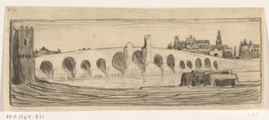 Romeinse brug nad Guadalquivirem v Córdobě Brug te Cordova (původní název) od Wijnand Otto Jan Nieuwenkamp