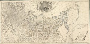 Mapa Ruské říše rozdělené do čtyřiceti jedna vlád, 1796. od Wilbrecht