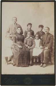 Portrét rodiny, cca. 1890 (foto) od Wilcox