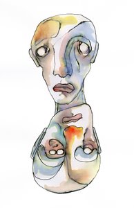 Surrealistický emocionální portrét od Wildemar Doomgriever