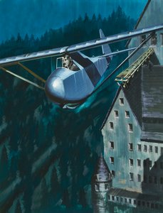 Útěk kluzáku ze zámku Colditz od Wilf (20th century) Hardy