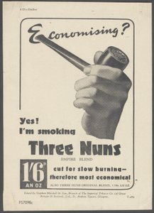 Tři jeptišky Pipe Tobacco, c.1930