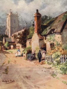 Old Sexton Huckleby (barevná litografie)