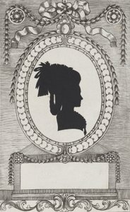 Silueta hraběnky Lodroni, 1784-1834. od Wilhelm Ackermann