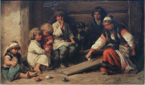 Velikonoční hra s vajíčky v Rusku od Wilhelm Amandus Beer