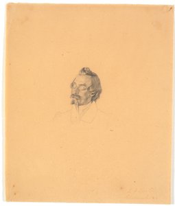 Porträt des Glasmalers Friedrich Vörtel od Wilhelm Bendz